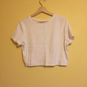Wild Fable White Cropped T-shirt